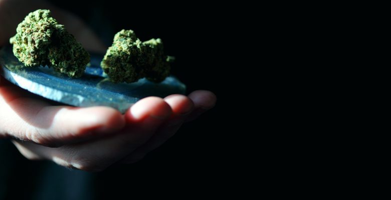 marijuana on a scale