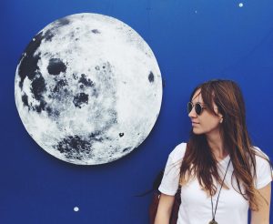 girl and the moon