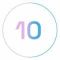 number-10-gradient-circle