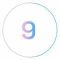 number-9-gradient-circle