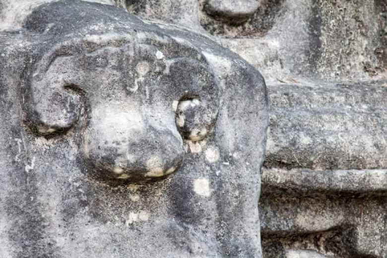 ancient Mayan carving