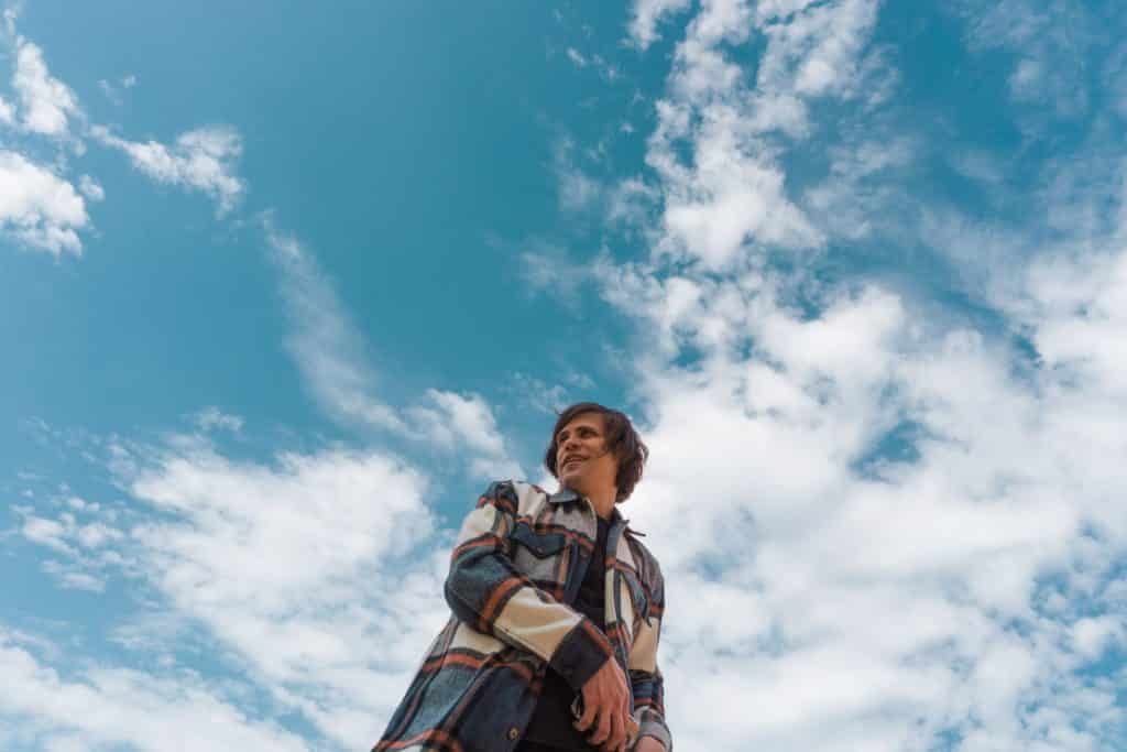 man and the sky