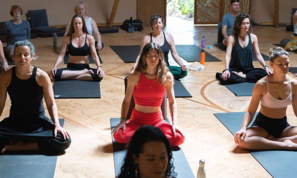 yoga and meditation class
