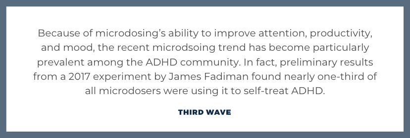 microdosing VS adderall quote on statistic of people on adhd microdosing