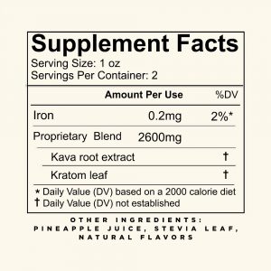 feel free alcohol alternative supplement facts