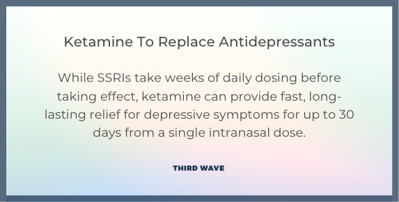 ketamine to replace antidepressants quote