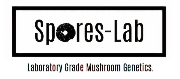 mushroom grow kit spores lab logo 