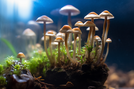 psilocybe azurescens growing at home