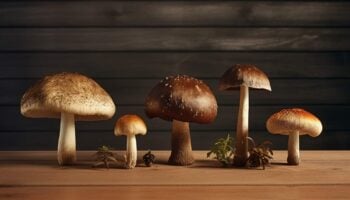 5 strains of mushrooms