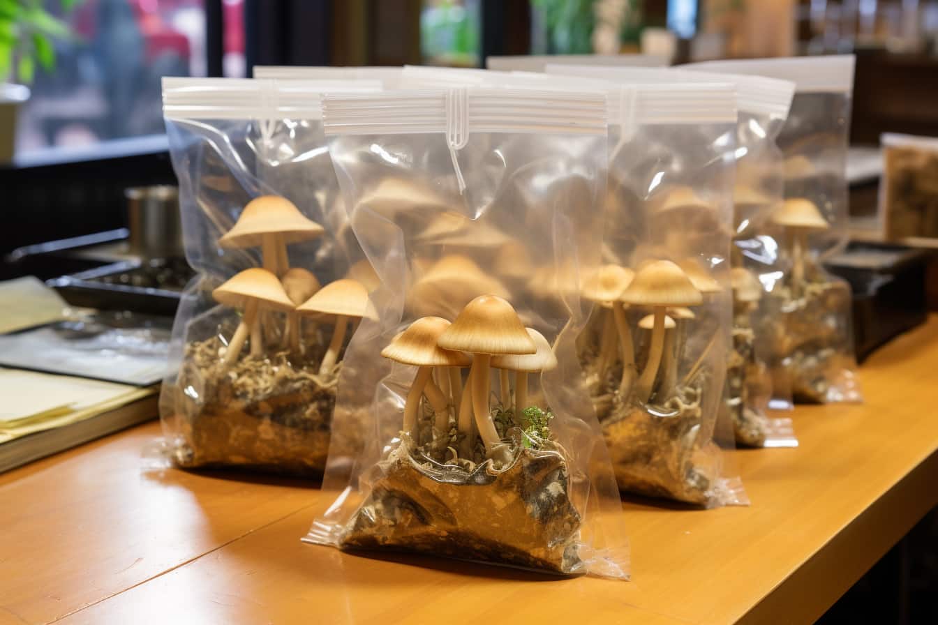 growing mushrooms at home