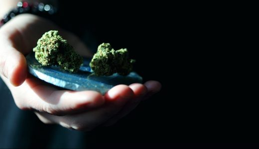marijuana on a scale
