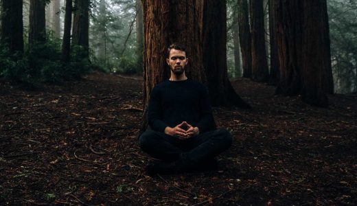 paul austin meditating in the woods