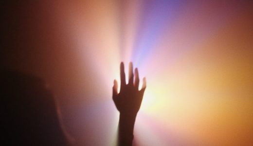 hand and light