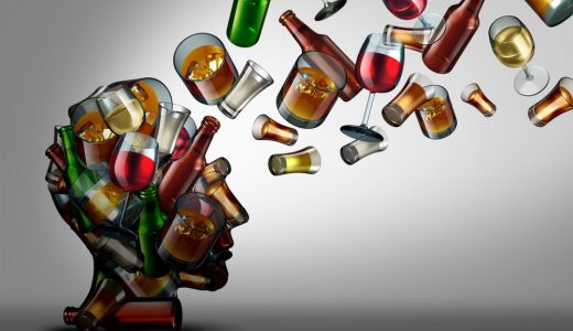 Psilocybin mushrooms for alcoholism metaphor image